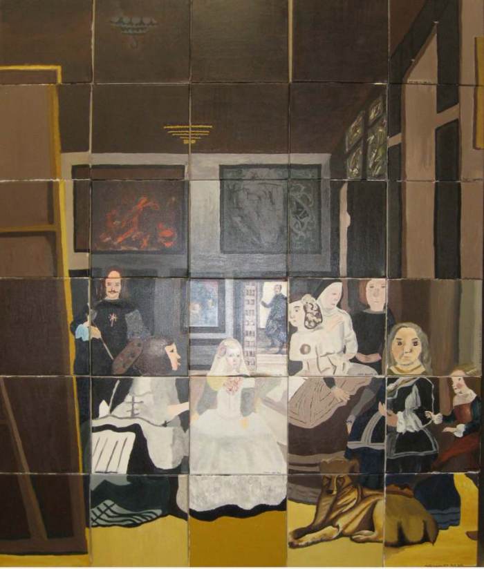 Les Ménines , Peinture sur toile 3. Las Méninas Painting on canvas 3