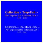Cartel 2 : Collection « Trop-Fait », Berliner Liste