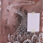 Projet E3 – Personnag’E, β. (Bêta) 462. 01. 2012. Acrylique sur papier. 65 x 50 cm. (Project E3 – Character’E, β. (Beta) 462. 01. 2012. Acrylic on paper, 25.5 x 19.6 inches.)