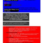 Projet E3 –Projet « Entraînement », L’Annonce 2. 2008 (Project « Training », The Announcement in english, 2008.)