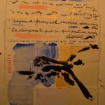 Projet E3 – Projet « E'nvoi  », étape 2 : détail de l'écriture des poèmes. 2013. (Project « E'Card », step 2 : , 2013.)